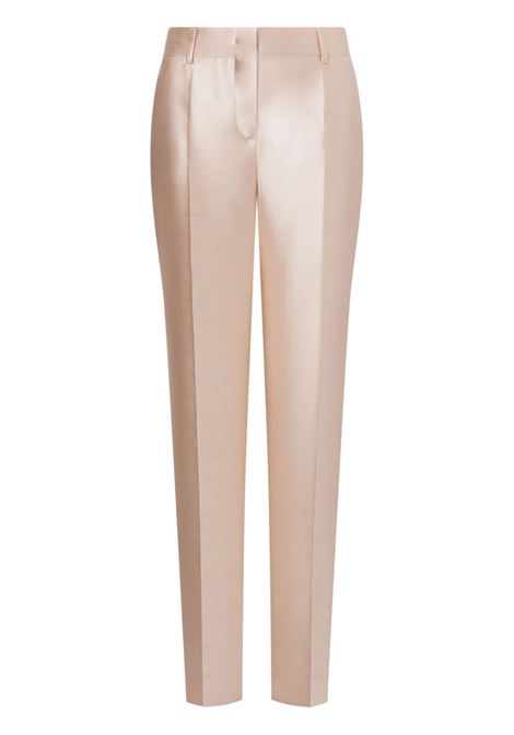 Brush pink Mikado satin trousers Alberta Ferretti - women